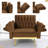 Siemon Velvet Accent Chair with Ottoman-954392199