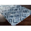 Tapis bleu marine / blanc Rachit-1763690338