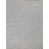 Rectangle Brentwood Geometric Handmade Flatweave Wool/Viscose Area Rug in Silver