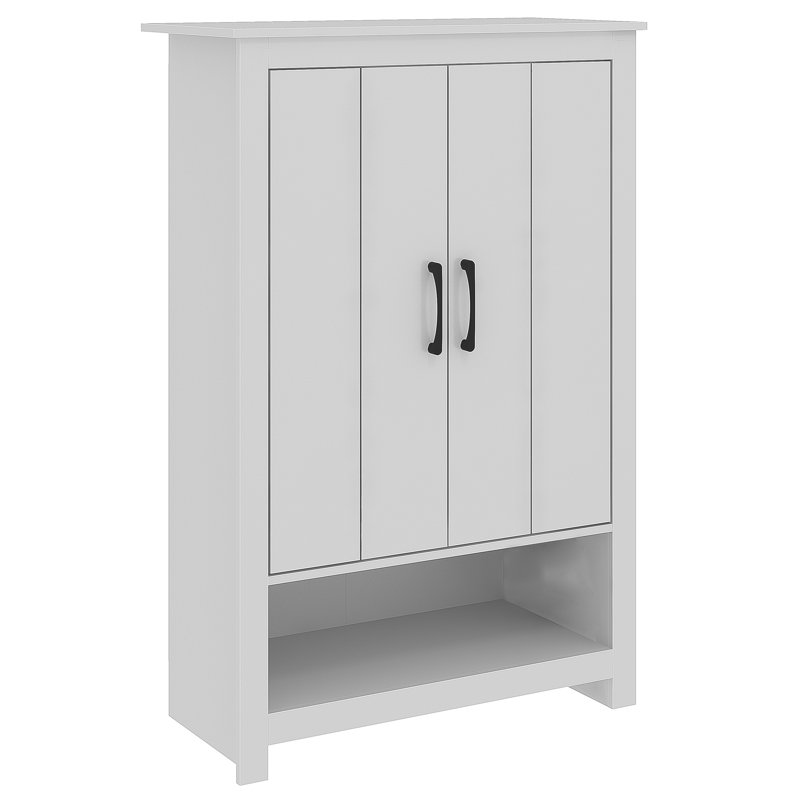 Limestone 3ft Shoe Cabinet, White