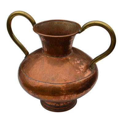 Handcrafted Copper and Brass Table Vase