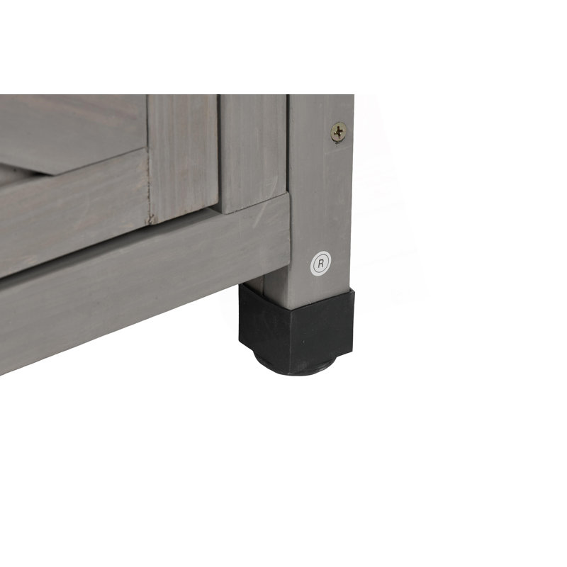 Patio Bar Table With Storage, Buffet Cabinet Sideboard