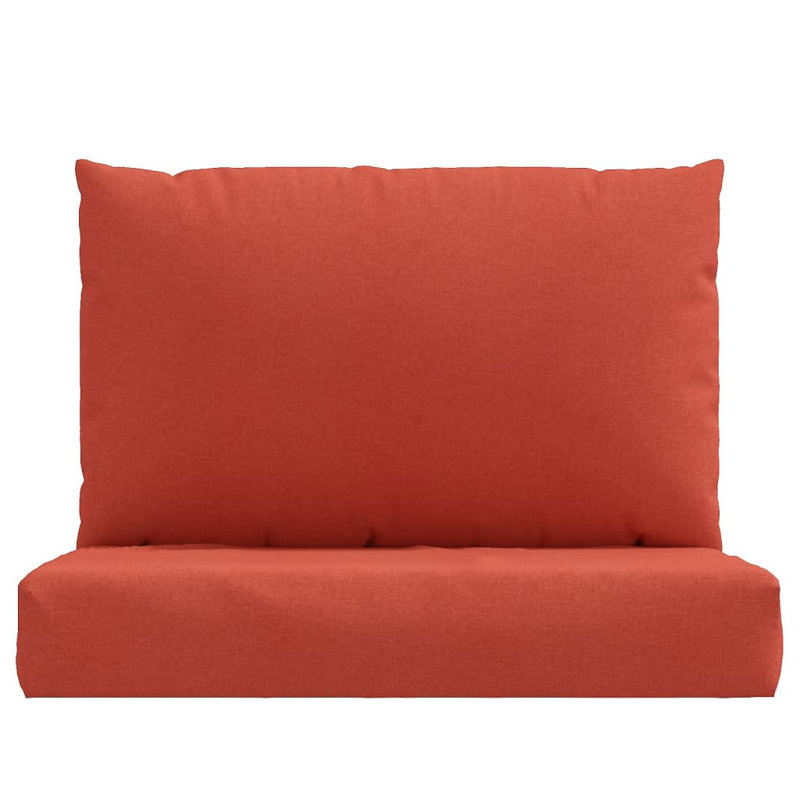 Ebern Designs Pallet Cushions 2 Pcs Fabric, Melange Red
