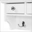 Meuble-lavabo flottant avec grand miroir, rangement mural avec tiroirs, poches et crochets pour les petits espaces