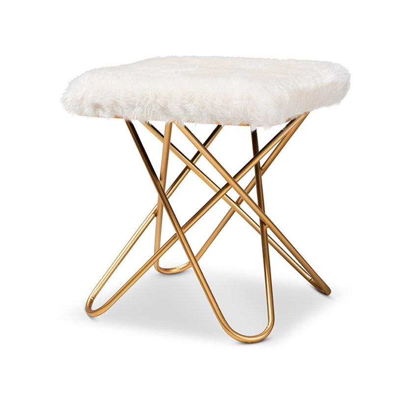 Collette Faux Leather Ottoman