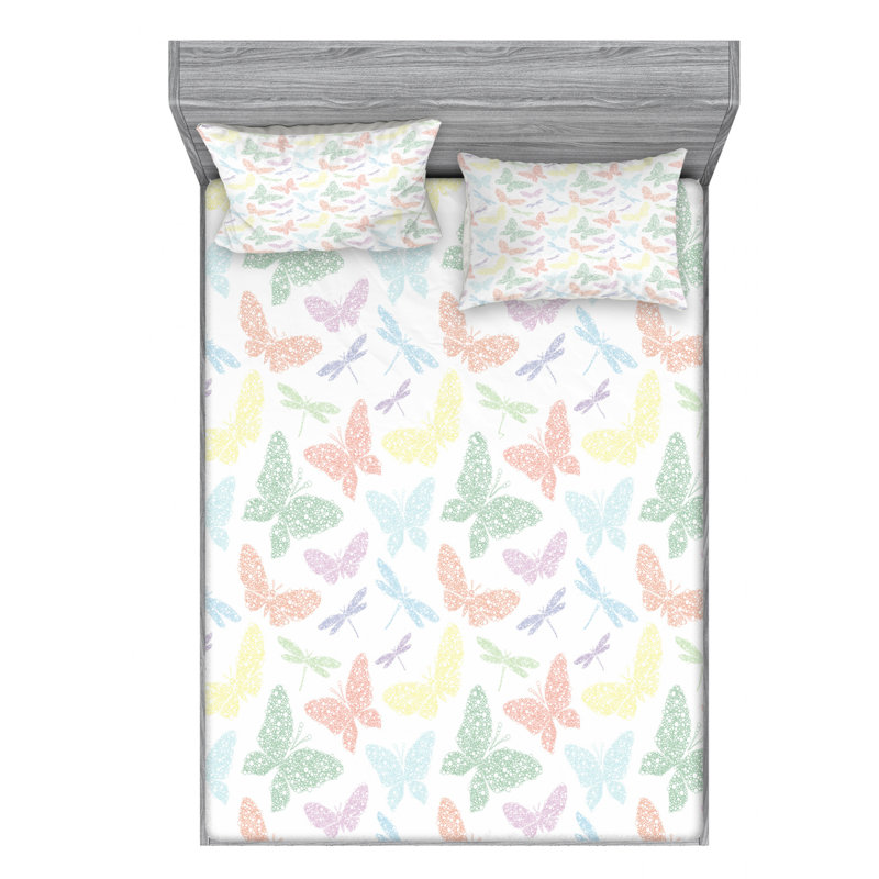 Microfiber Sheet Set, Full Sheet Set with Fitted Sheet