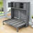 Ludgero Wooden Murphy Bed Wall Bed with Cabinets-1707283892-1707283891