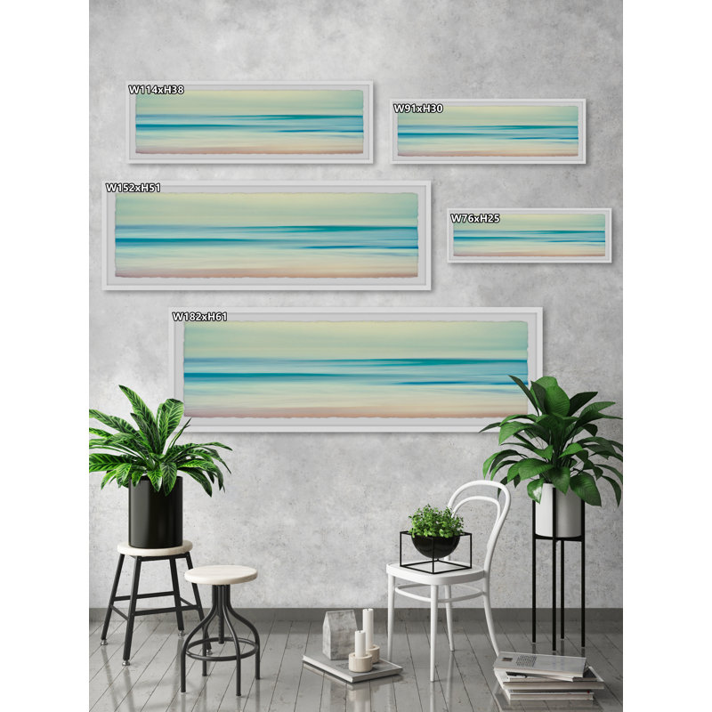 Smooth Seas - Single Picture Frame Painting, 25cm H x 76cm W