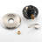 7-Setting Dual Shower Head System With Stainless Steel Slide Bar, Brushed Nickel, Metal Tub Spout & Kit Drill- Bar 5-Inch Abs Head, 7 Settings,