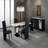 STACEY ZEBRA WHITE/BLACK DINING TABLE-1298813292
