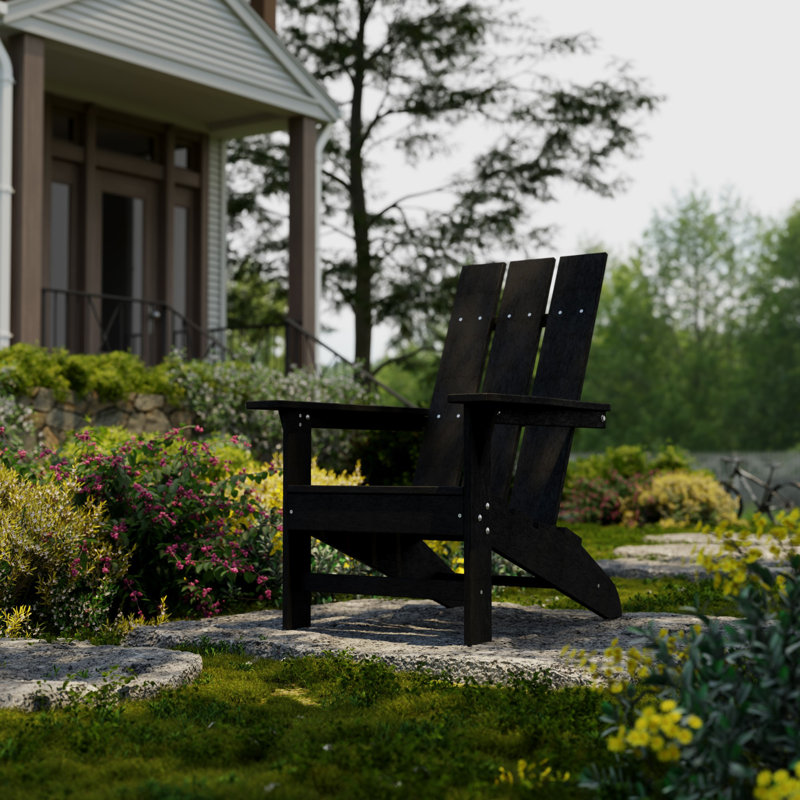 Freedom Modern Adirondack Chair, Black