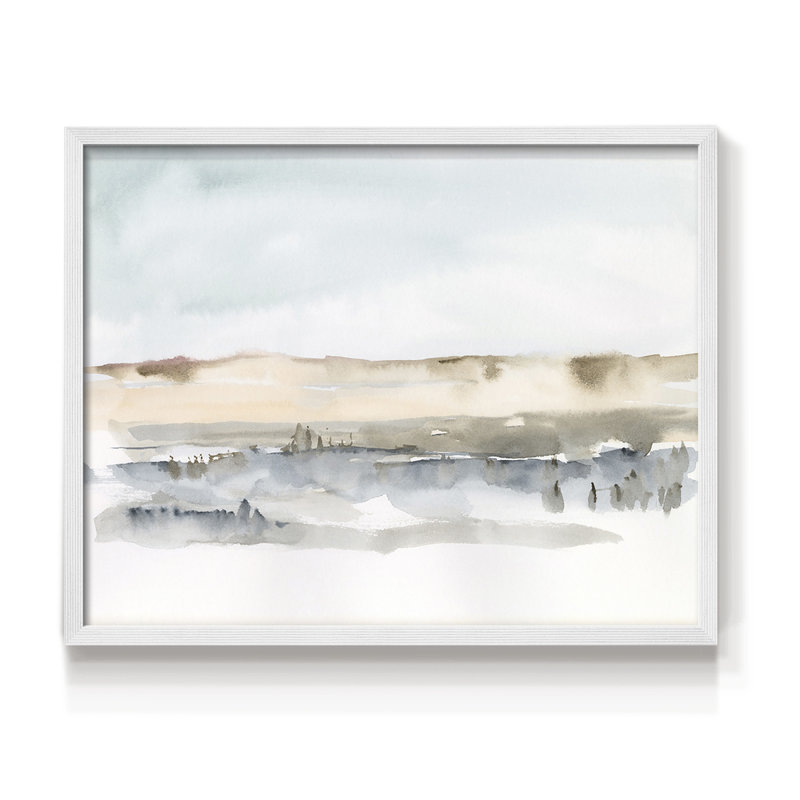 Marsh Dunes II - reproduction encadrée - réaménageable, 16" H x 20" W, Blanc