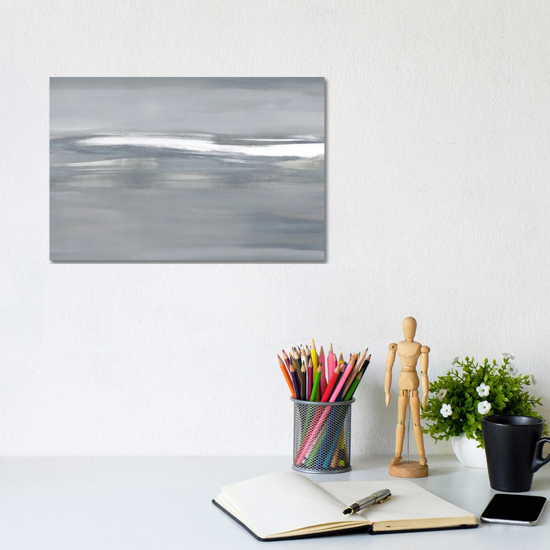 Highlight On Grey I by Jake Messina - Wrapped Canvas Painting, 20.32 cm H x 30.48 cm W