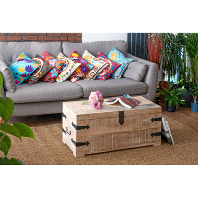 Buchholtz Solid Wood Coffee Table with Storage