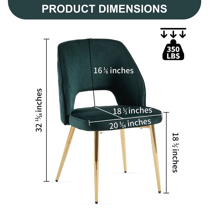 Chaise d'appoint Fakenham, Vert foncé