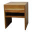 Table d'appoint en bois d'acacia avec tiroir et tablette