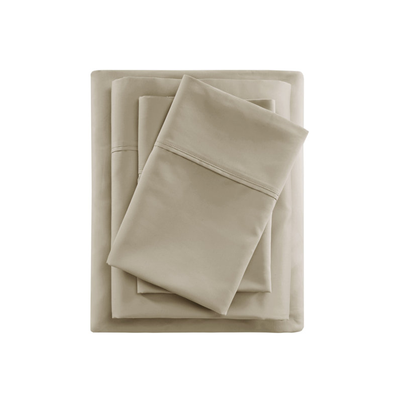 Soloft Plush Brown Micro Plush 4-Piece Queen Sheet Set, Queen Sheet Set with 2 Pillowcases, Brown