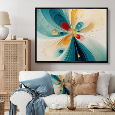 Géométrie de l'esprit en turquoise rétro - impression