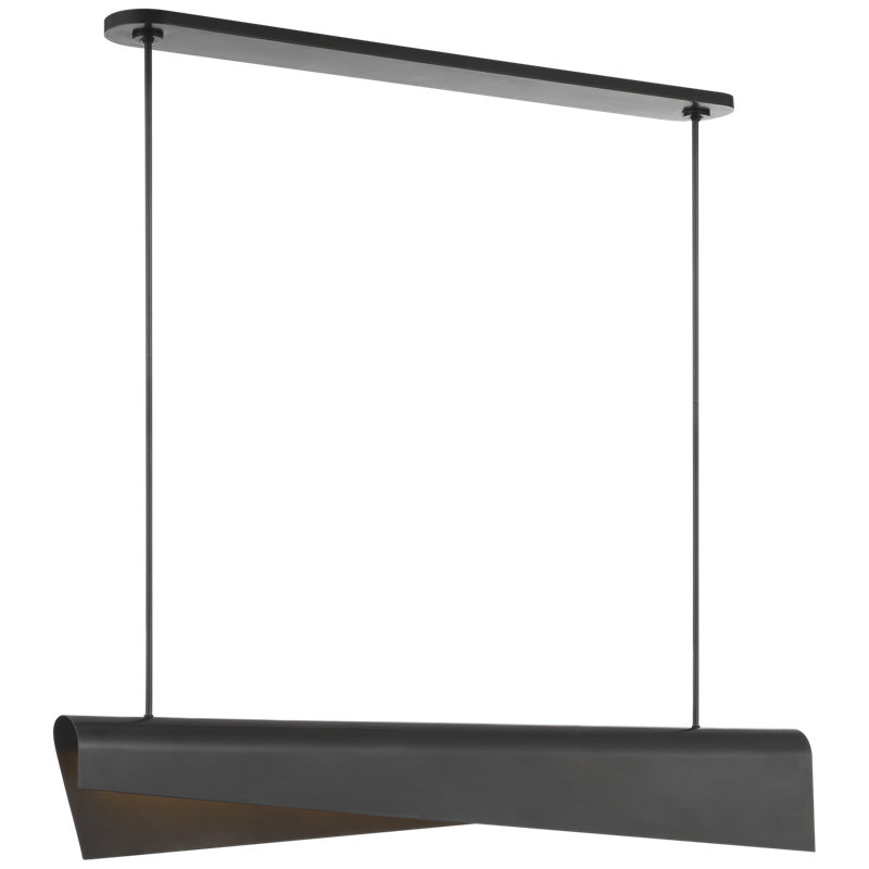 Kelly Wearstler Piel 48" Linear Pendant, Bronze