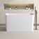 47" Freestanding Soaking Solid Surface Bathtub with Drain & Pipe