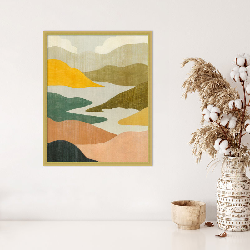 Canyon Oasis I by Grace Popp Wood Framed Wall Art Print, 25" H x 21" W