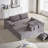 Upholstered Sectional Sofa With Pillows-1378163061