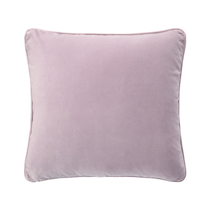 DIVAN Velvet Pillow Cover & Insert, Light Purple, Square 18"