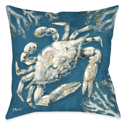 Playa Shells Polyester Throw Pillow