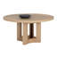 Elma Round Oak Pedestal Dining Table