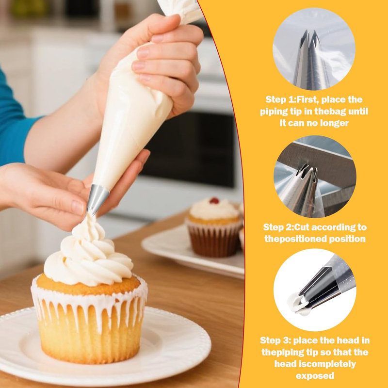 5-piece Piping Tip Set With Bags