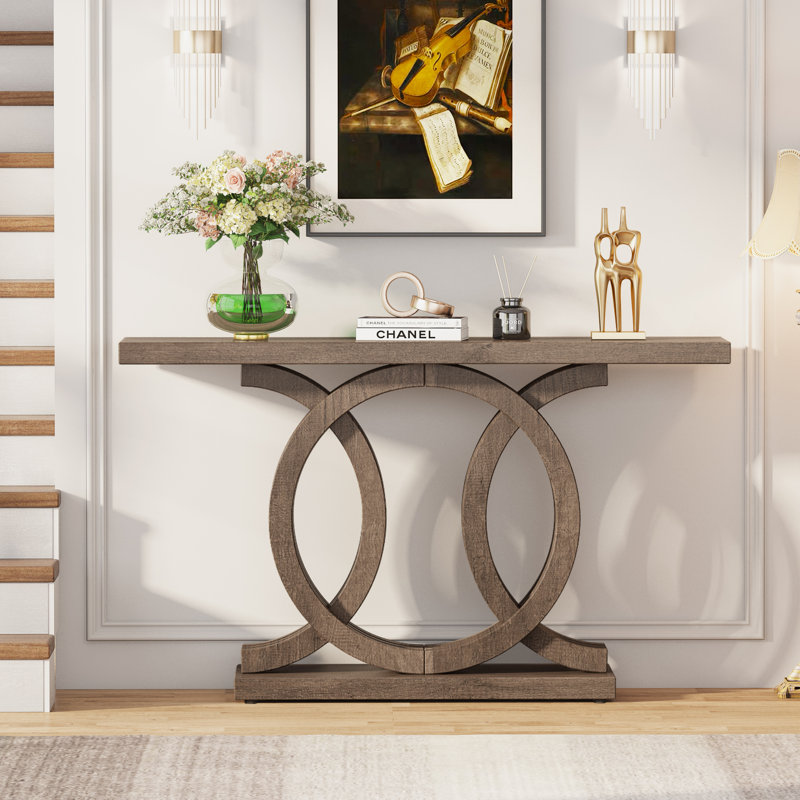 Console en bois 55,11 "Andreafsky, Brun