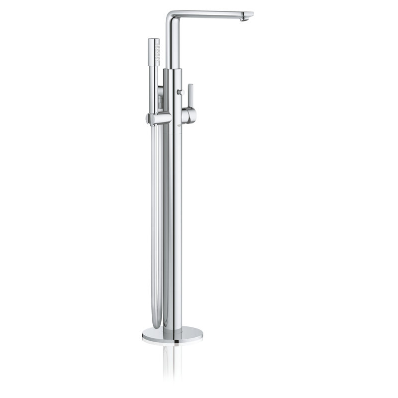 Robinet de baignoire à poignée simple avec douche à main Lineare, Starlight