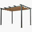 Pergola en aluminium avec auvent-101487246