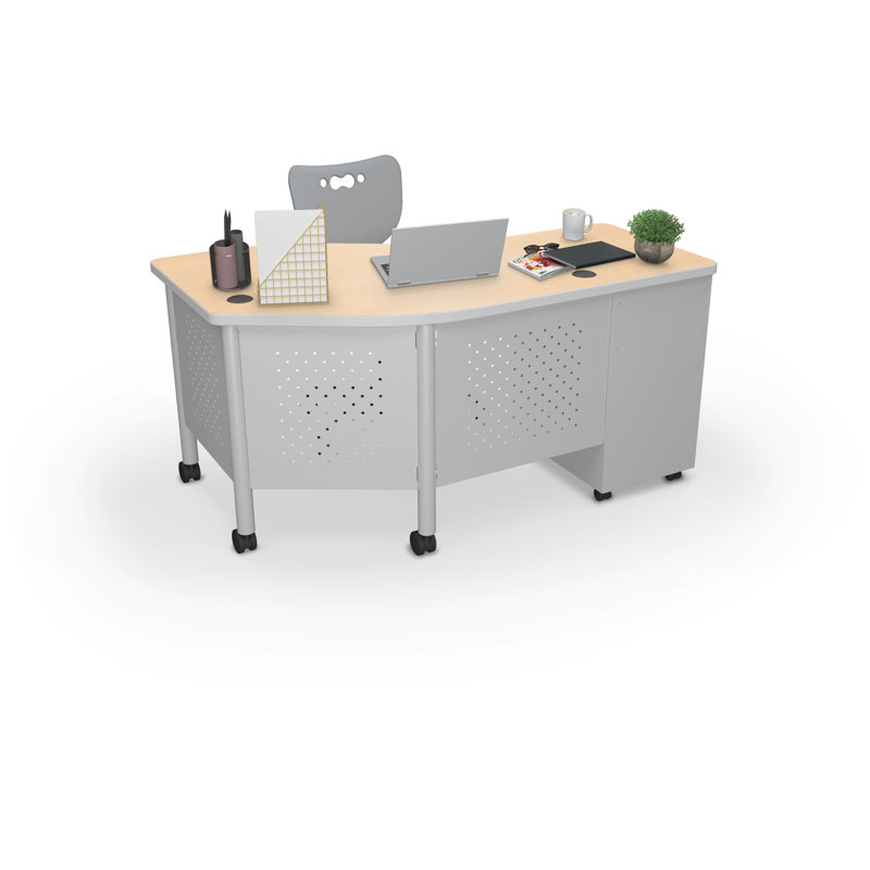Bureau rectangulaire 60 "Lab Lab, Érable fusion, Gauche
