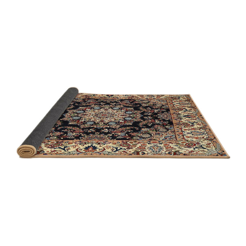 Tapis noir/beige traditionnel Carlstrom, Rond 3 pi