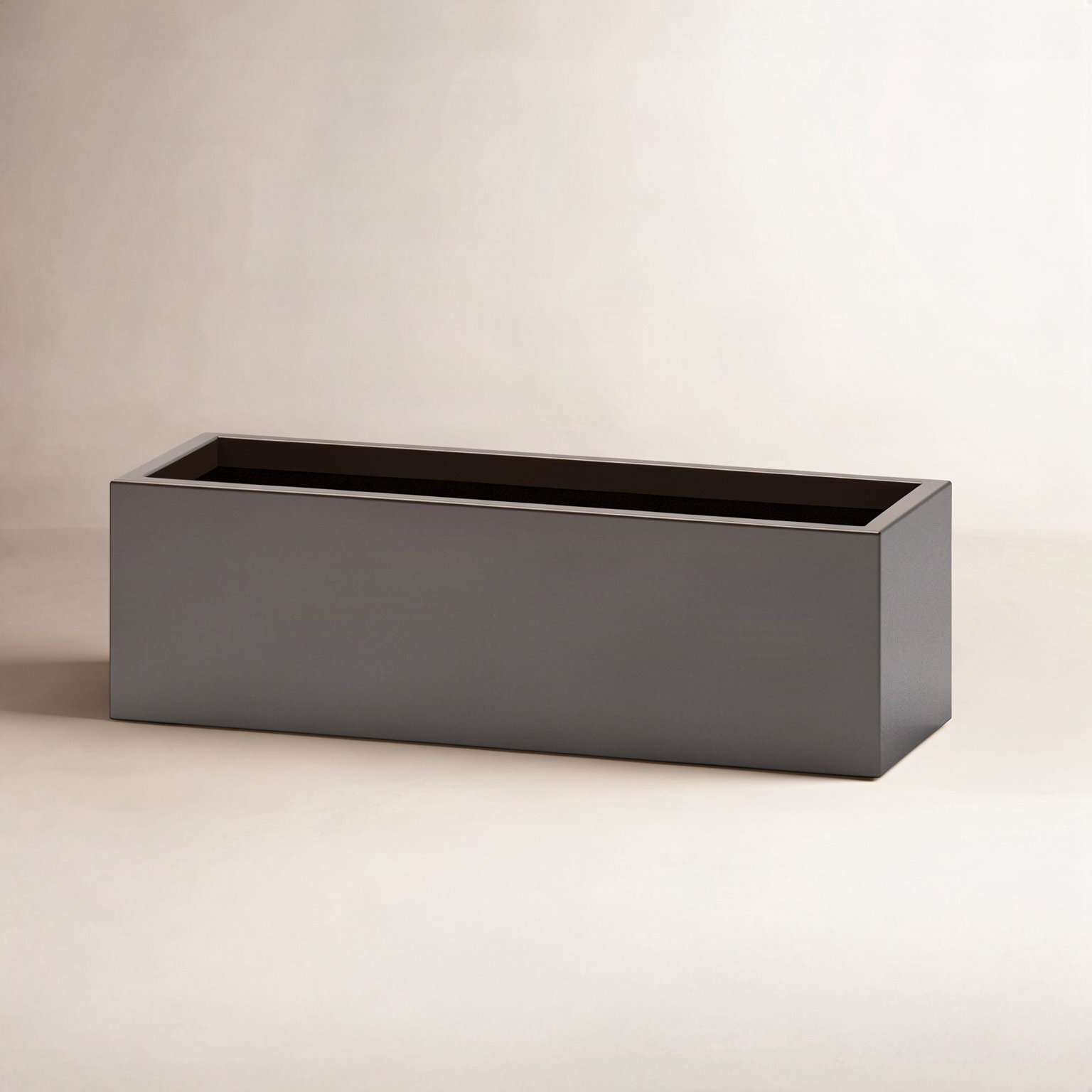 Rosann Handmade Planter Box, 12" H x 36" W x 14" D, Brown