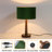 18.5'' Modern Tapered Wood Table Lamp with Drum Shade, Minimalist Nightstand Lamp for Bedroom-1259406468