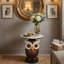 Table d'appoint artistique avec plateau en faux marbre