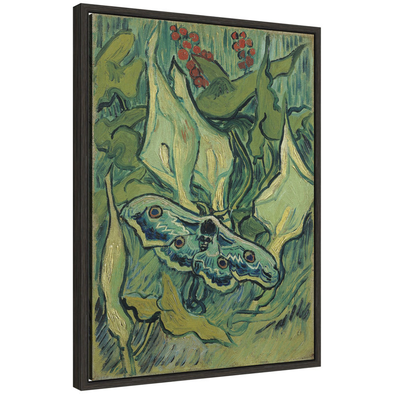 «Emperor Moth 1889 Vincent van Gogh» par Nostalgia Prints, reproduction d'art sur toile encadrée