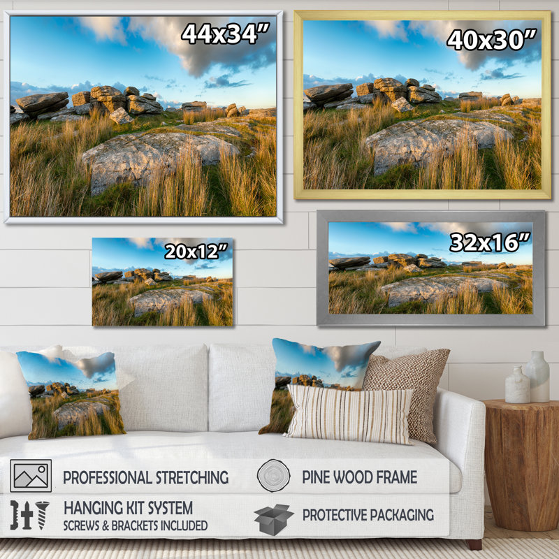 Shrublands on Arkansas Desert sur toile, H 24 po x l 32 po x P 1 po, Toile tendue