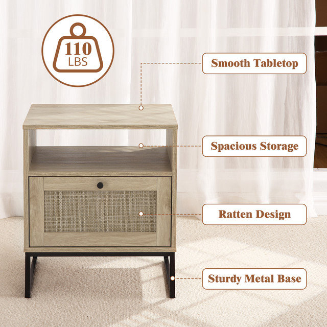 Adilia End Table with Storage