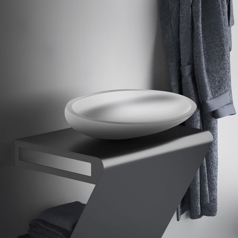 Vetro Freddo 21.3'' L Bathroom Sink, White