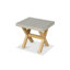 FSC 1 LUNA 180x90cm Rectangular Concrete table with 2 Benches and 2 stools