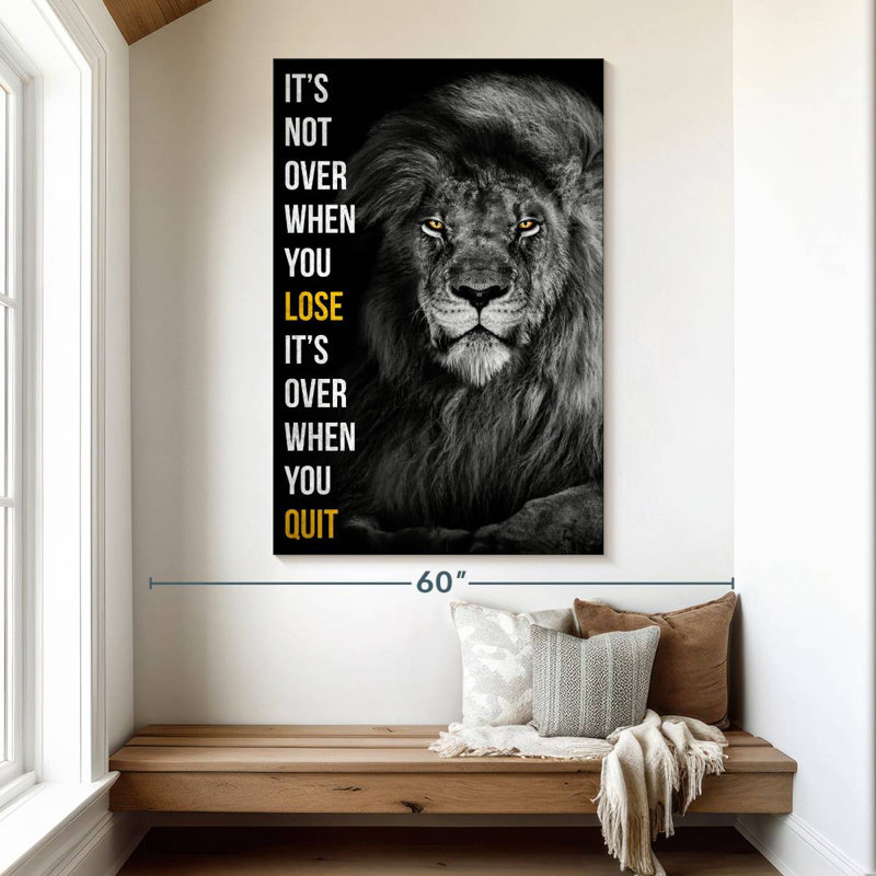 It's Over When You Quit II, 51" H x 34" W
