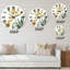 Orchidées jaunes VIntage - Horloge murale traditionnelle-72854123
