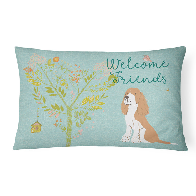 Outdoor Throw Pillow, Brown/White