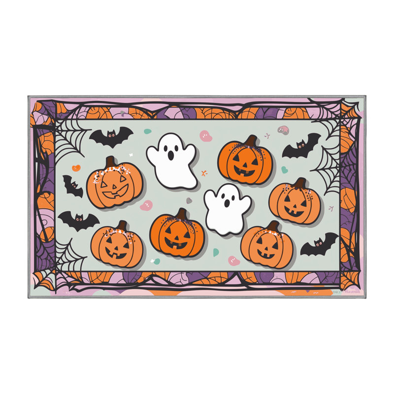 Tapis de Noël lavable The Holiday Aisle®, Rectangle 7 pi x 9 pi