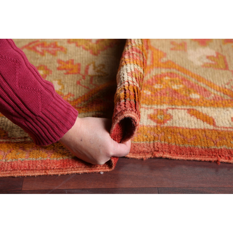 Tapis turc Oushak pré-1900 teint à la main 15 x 20