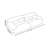 Cream Fabric Straight Layout Couch