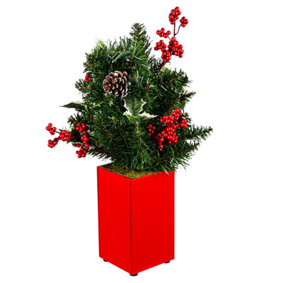 17 "LED" Joy "Arrangement floral de baies en pot